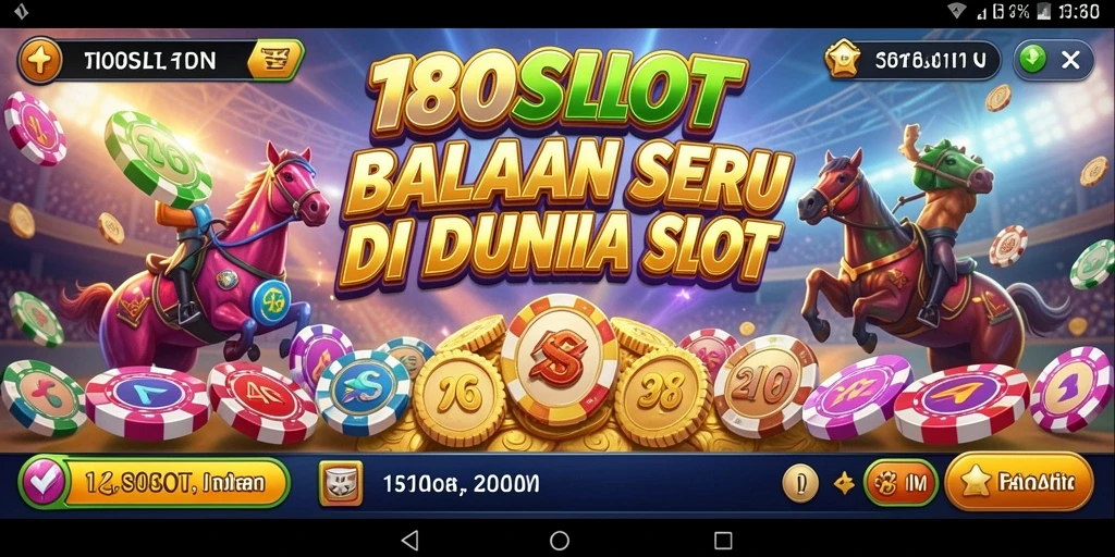 Tangkapan layar menampilkan aksi balapan seru di 180SLOT.