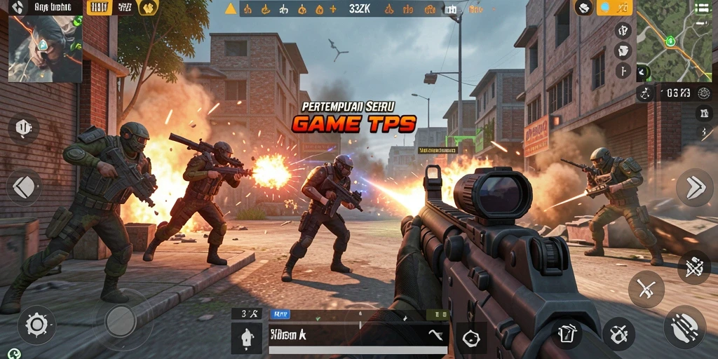 Tampilan seru dari gameplay TPS di 33ZK.