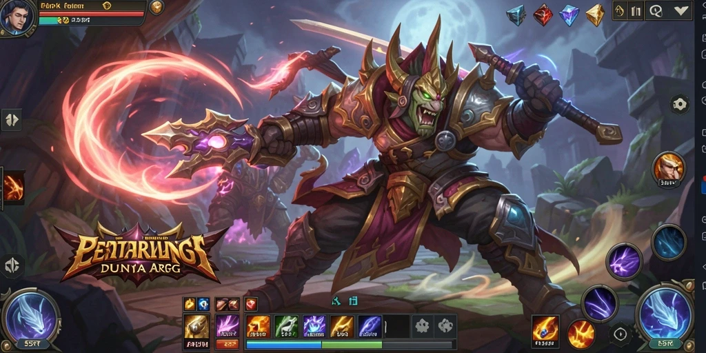 Tangkapan layar dari gameplay 55RT yang menampilkan pertarungan seru.