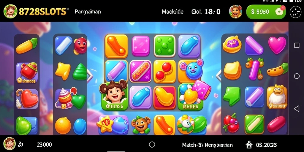 Tampilan permainan 8728SLOTS yang seru dan penuh warna.
