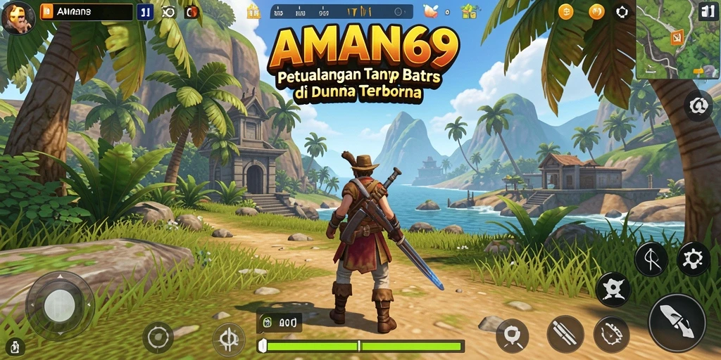 Tangkapan layar menampilkan petualangan seru dalam game Open World.