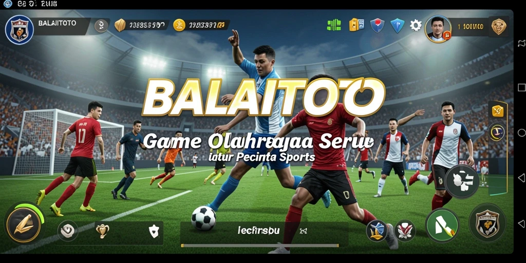 Tampilan gameplay seru di BALAITOTO dengan grafis olahraga yang memukau.