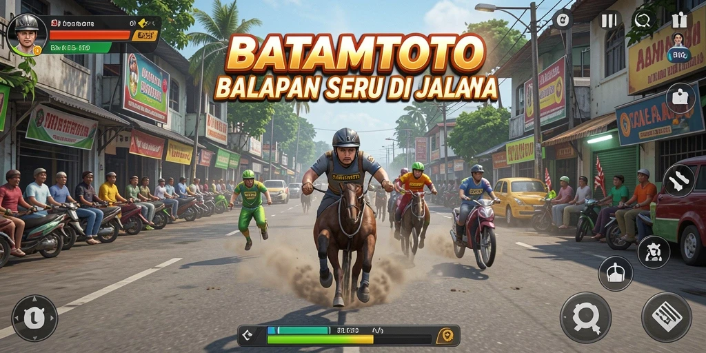 Gameplay seru di BATAMTOTO dengan balapan motor yang menegangkan.