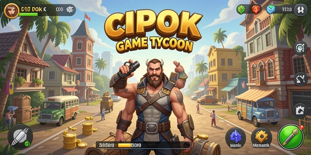 Tampilan gameplay <strong>CIPOK</strong> yang menarik dan penuh strategi Tycoon.