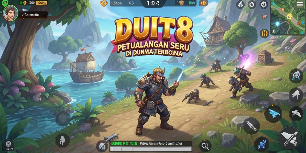 Screenshot gameplay <strong>DUIT8</strong> menampilkan dunia terbuka yang luas dan menarik.