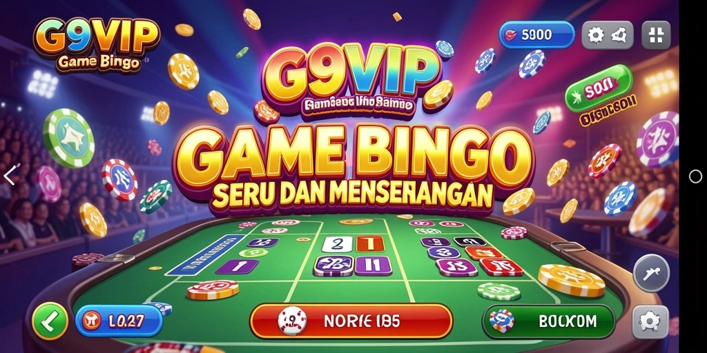 Tampilan gameplay yang menarik dan interaktif dalam permainan Bingo.