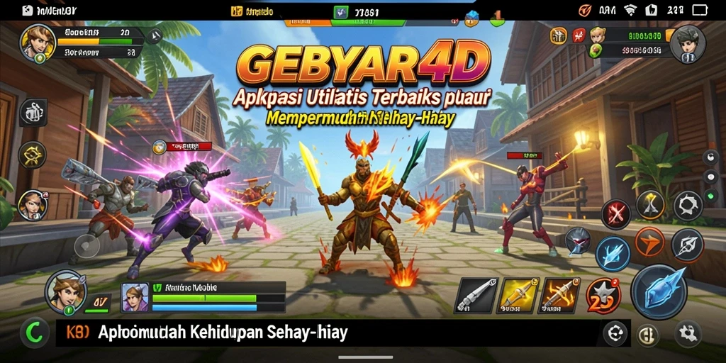 Tampilan utama GEBYAR4D yang memudahkan pengguna dalam navigasi.