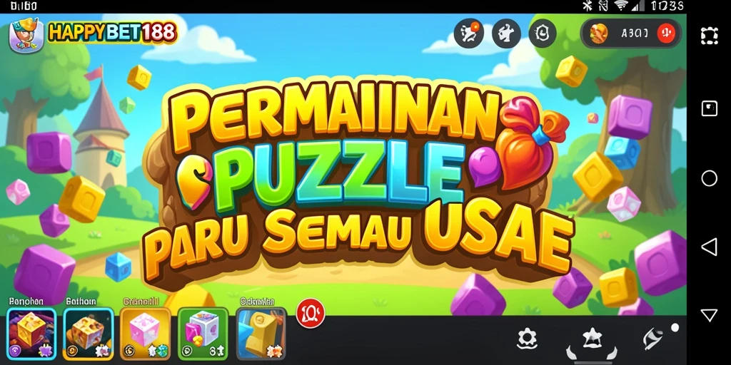 Tampilan gameplay menarik di <strong>HAPPYBET188</strong> yang penuh dengan tantangan puzzle.