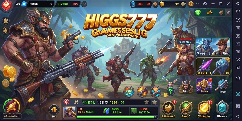 Tampilan menarik gameplay HIGGS777 dengan strategi menyerang.