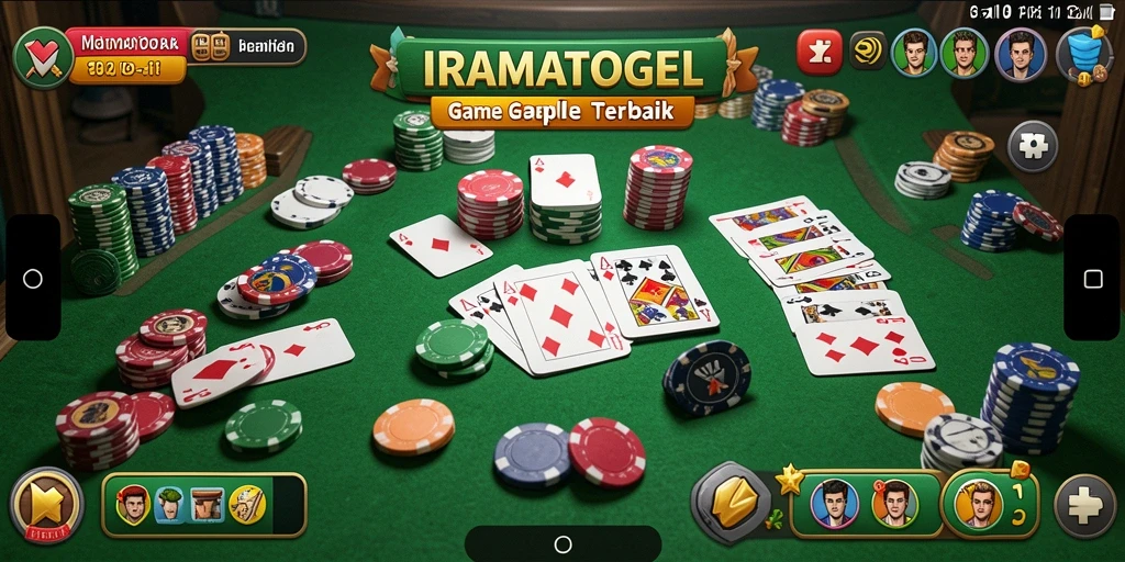 Tampilan gameplay seru saat bermain Gaple di IRAMATOGEL.