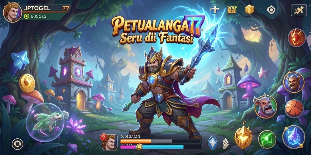 Tampilan gameplay seru dan mengagumkan di dunia petualangan JPTOGEL77.