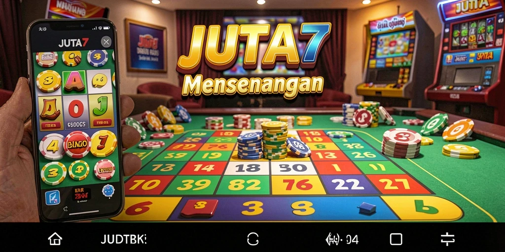 Screenshot utama JUTA7 menampilkan gameplay Bingo yang interaktif.