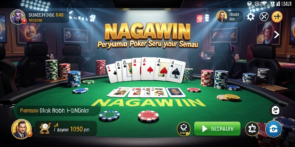 Gameplay menarik Poker di NAGAWIN yang penuh strategi.