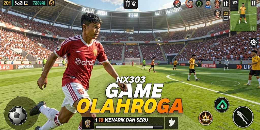 Tampilan gameplay NX303 yang menegangkan dalam olahraga.