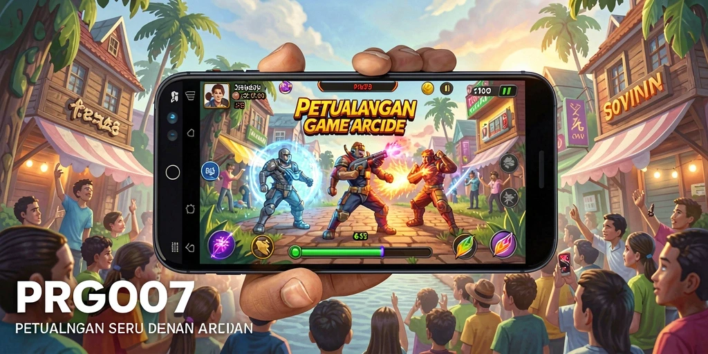 Tampilan gameplay seru dari PRG007 dalam aksi arcade.