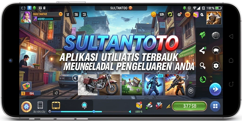 Tampilan antarmuka SULTANTOTO yang sederhana dan informatif.