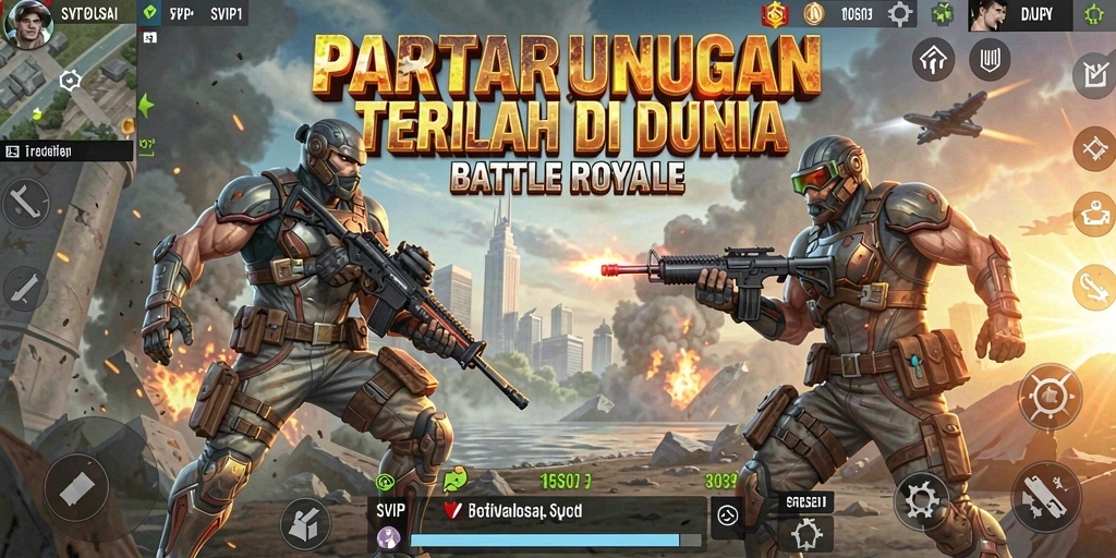 Gameplay intens dengan peta yang luas di SVIP1.