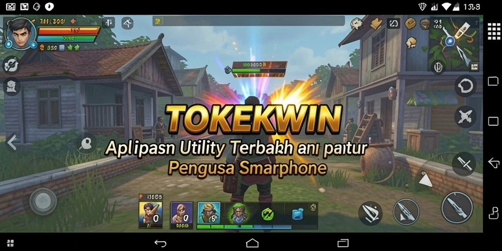 Screenshot TOKEKWIN menunjukkan antarmuka bersih dan fungsi optimal aplikasi Utility.